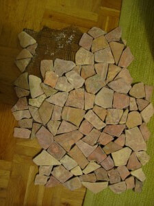 Mosaik Mamor auf Netz